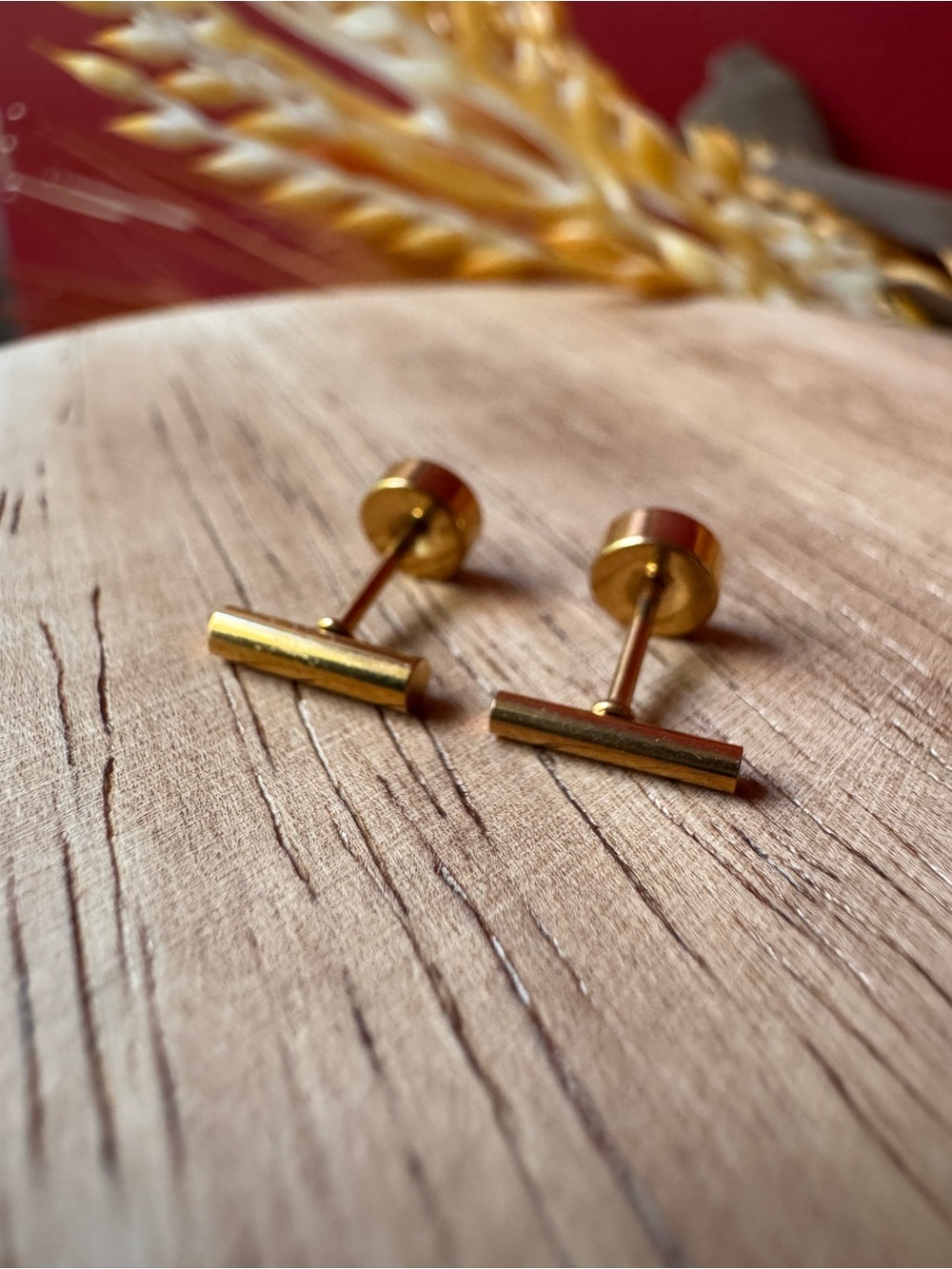 Gold Bar studs
